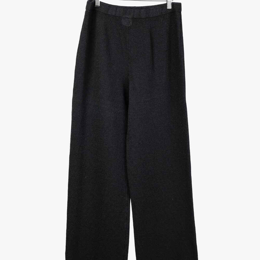 St. John Basics Black Straight Leg Knit Pant